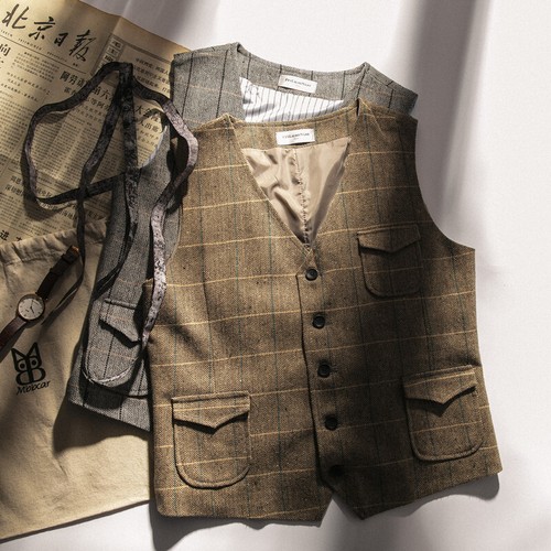 Retro herren wollmischung - herren,