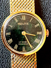 ⌚PROVITA VINTAGE LUXUS SCHÖNE DAMEN UHR *HANDAUFZUG**SWISS***LÄUFT***!!!⌚