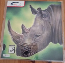 SpinLord Nashorn schwarz OX Pro Version   NEU Tischtennis Belag