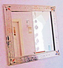 Spiegel IKEA silber rot blau 70 x 70 gestanzt