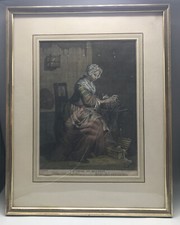 Original Kupferstich Koloriert