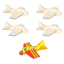 5x Bastelflugzeug Holzflugzeug