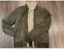  Ausverkauf ! Stilvoll Herrenjacke aus echtem Schafsfell