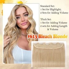 Dick Ein-Tressen 100% Echthaar