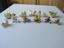 11 kleine Deko Figuren Enten Robben Bären