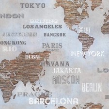 Weltkarte - Wandtapete -