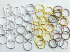 50 Biegeringe Ösen Binderinge Ø 10mm Verbinder Verbindungsringe Schmuck Basteln