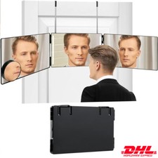 360 Grad-Spiegel , verstellbaren Teleskophaken 3-fach Spiegel zum Haareschneiden