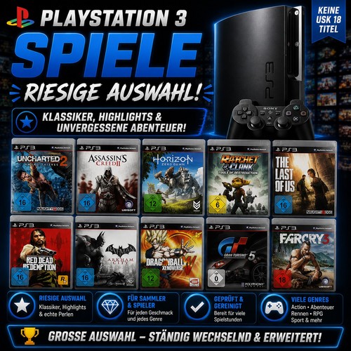 Ps3 spiele auswahl top - spiele, zustand