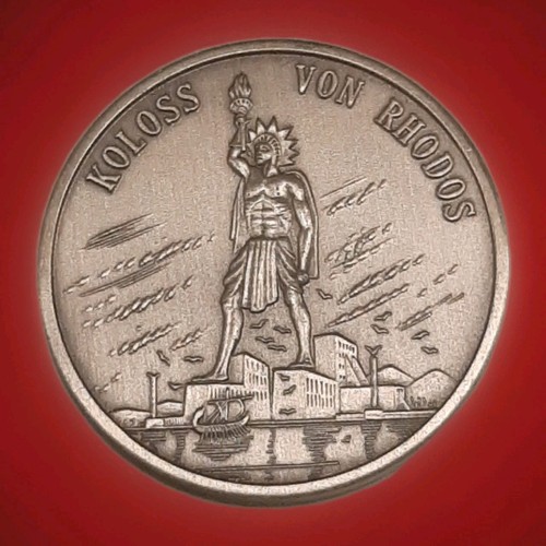 Medaille koloss von rhodos - koloss,