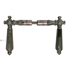 Jugendstil Türdrücker Türklinken Eisen vernickelt alt 19mm 8er Vk