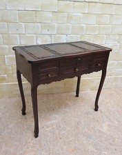 ANTIK! Schminktisch restauriert Louis XVI Eiche massiv 1900 Beistelltisch