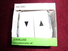 1 Stk. REV / düwi EVERLUXE Jalousie-Schalter uP, weiß/braun/cremeweiß, Rolladen-