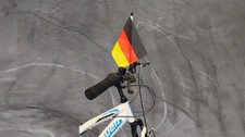 Fahne Flagge Deutschland mit Fahrrad Halter Fahrradflagge - ca 16 x 21 cm