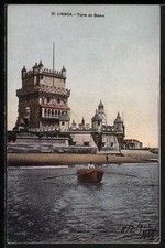 Ansichtskarte Lisboa, Torre de Belem 