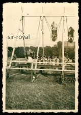 Schiffschaukel Karussell 1930er Fahrgeschäft Jahrmarkt Rummel Kirmes  Foto 6x9cm