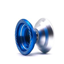 Professional Alloy YoYo Windrunner - blau/silber Profi JoJo Freilauf Kugellag...