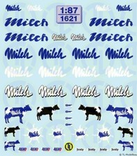 1621 - Decals Milch-Decalbogen
