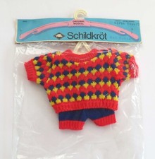 RETRO SCHILDKRÖT PUPPENKLEIDUNG SET  STRICK 70er  SAMMELOBJEKT