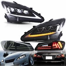 2Sets VLAND LED Scheinwerfer Klar&Rücklicht für Lexus IS250 IS350 ISF 2006-2014