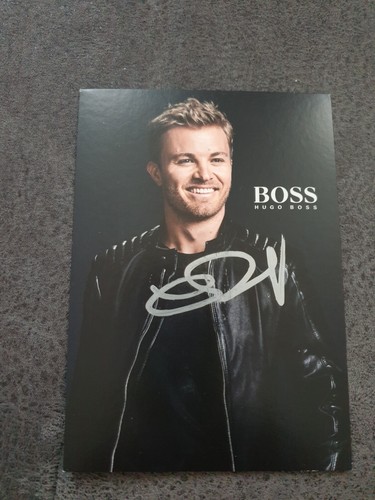 Nico rosberg boss karte 10x15 - rosberg,