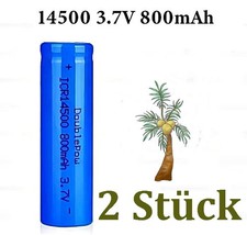 2 x Lithium Ionen Akku 14500
