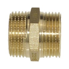 Messing Doppelnippel für