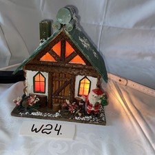 Weihnachtsdeko Haus mit Beleuchtung