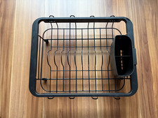 Geschirrablage Abtropfgestell Geschirrständer Ausziehbarer Geschirrkorb schwarz