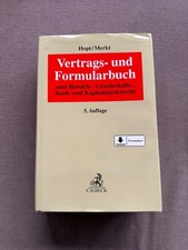 Klaus J. Hopt / Merk | Vertrags- und Formularbuch 5. Auflage C.H. Beck
