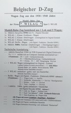 Belgischer  WILAG  5 Wagen Zug