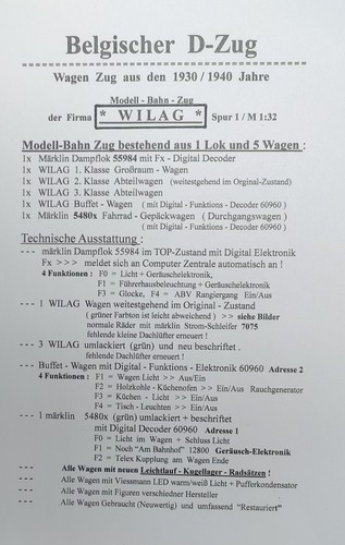 Belgischer wilag wagen zug - ,