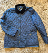 Barbour Steppjacke Liddesdale – Größe L – Blau - Neuwertig