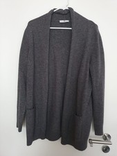 Peter Hahn Strickjacke Gr. 46, real Gr. 44, reine Schurwolle, anthrazit grau