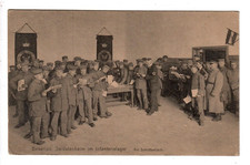 15765- Beverloo Soldatenheim im Infanterielager Am Schriftentisch 1918 Feldpost