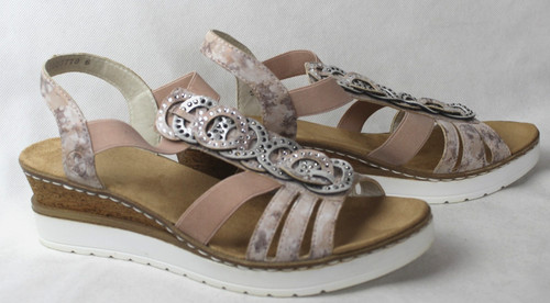 Rieker keilabsatz sandalen - rieker,