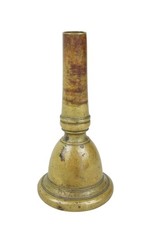 #610 Großes Tuba Mundstück Messing, 10cm, kleiner Durchmesser 1,3cm