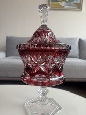 Bleikristall Schale mit deckel