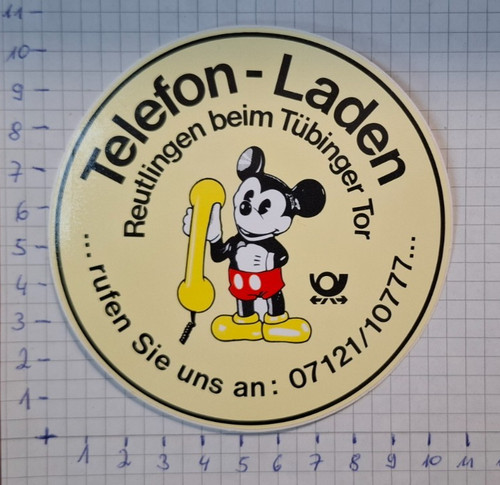 Aufkleber post telefonladen - aufkleber,