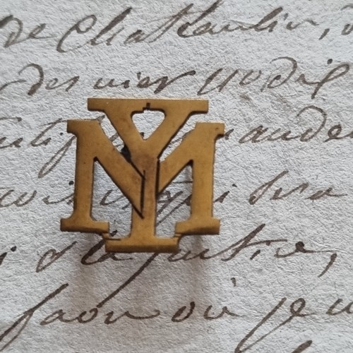 Monogramm buchstaben messing - monogramm,