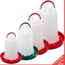 Geflügeltränke 1.5L/3L/6L/10L/12 Liter Hühnertränke waehlbar rot oder gruen