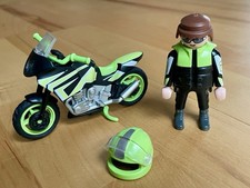Playmobil Motorradfahrer 70204 Motorradtour, Grün-Schwarz
