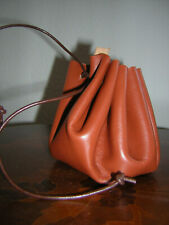 Echt Büffelleder, großer Dukatenbeutel, Geldkatze, Ledersack, Wikinger, LARP