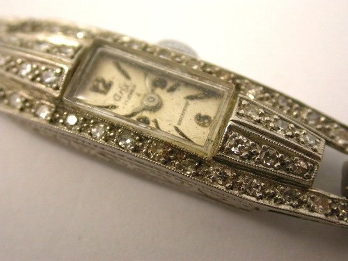 Antike armbanduhr artdeco mit - armbanduhr,