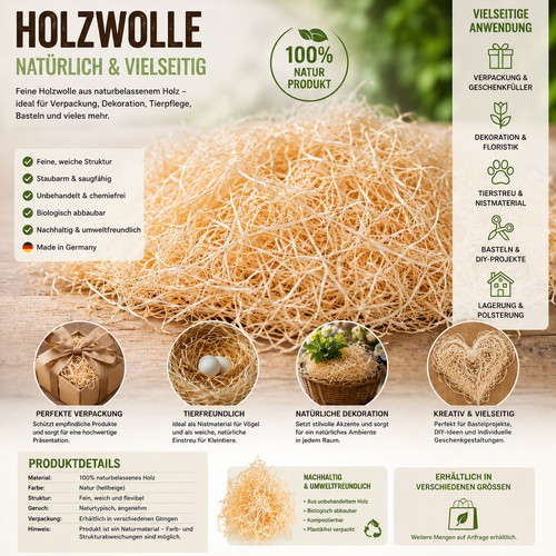 Natürliche holzwolle - natürliche,
