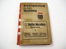 Adressbuch Einwohnerbuch Verzeichnis Stadt und Landkreis Merseburg 1936