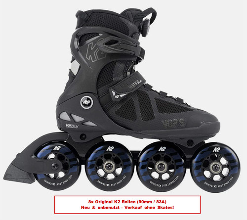 Inline skate rollen 8er set - k2,