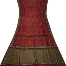 Vintage Ziegelrot Sarees 100%