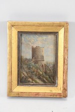 C25P05- Gemälde Ansicht eine Burg Ruine