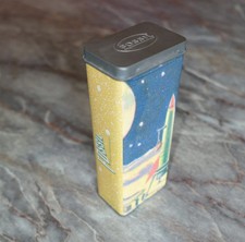 FOSSIL alte Uhrendose Blechdose Brillendose von 1999 Fossil Space Adventures TOP